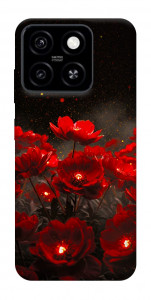Чохол Burning flowers для ZTE Blade A55 4G