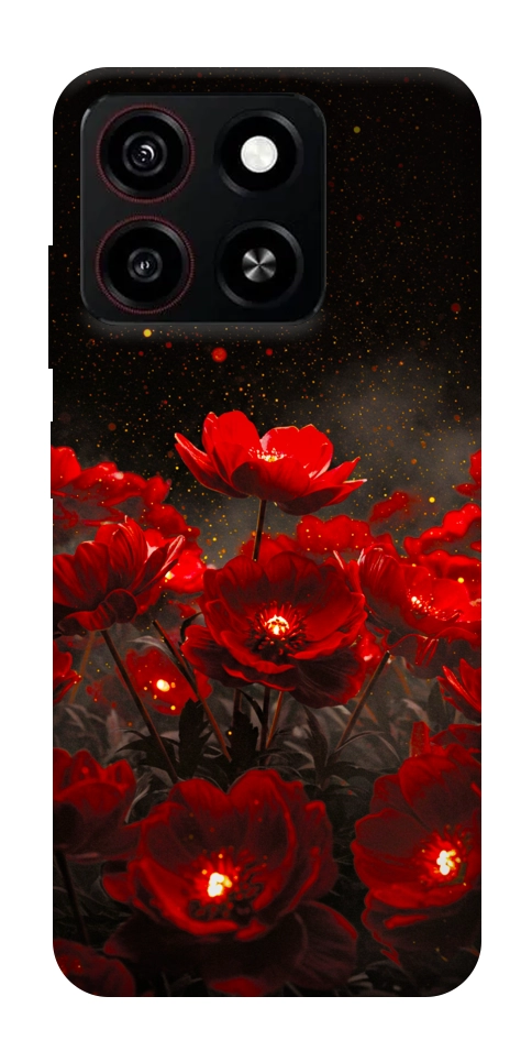 Чохол Burning flowers для ZTE Blade A35 4G