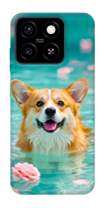 Чохол Swimming corgi для ZTE Blade A55 4G