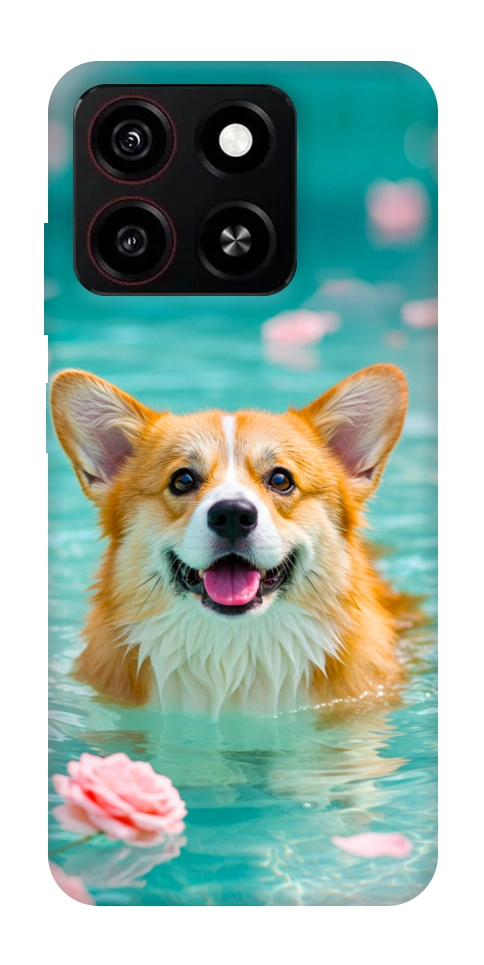 Чехол Swimming corgi для ZTE Blade A35 4G