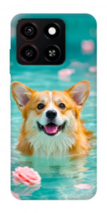 Чохол Swimming corgi для ZTE Blade A35 4G