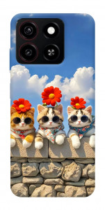 Чохол Flower cats для ZTE Blade A35 4G