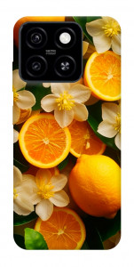 Чохол Лимони та квіти для ZTE Blade A55 4G