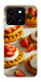 Чехол Вафли с клубникой для ZTE Blade A35 4G