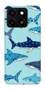 Чехол Shark pattern для ZTE Blade A35 4G