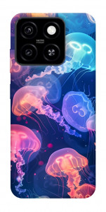Чохол Neon jellyfishes для ZTE Blade A55 4G
