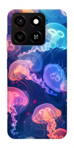 Чехол Neon jellyfishes для ZTE Blade A35 4G