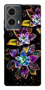 Чохол Flowers on black для Motorola Moto G85