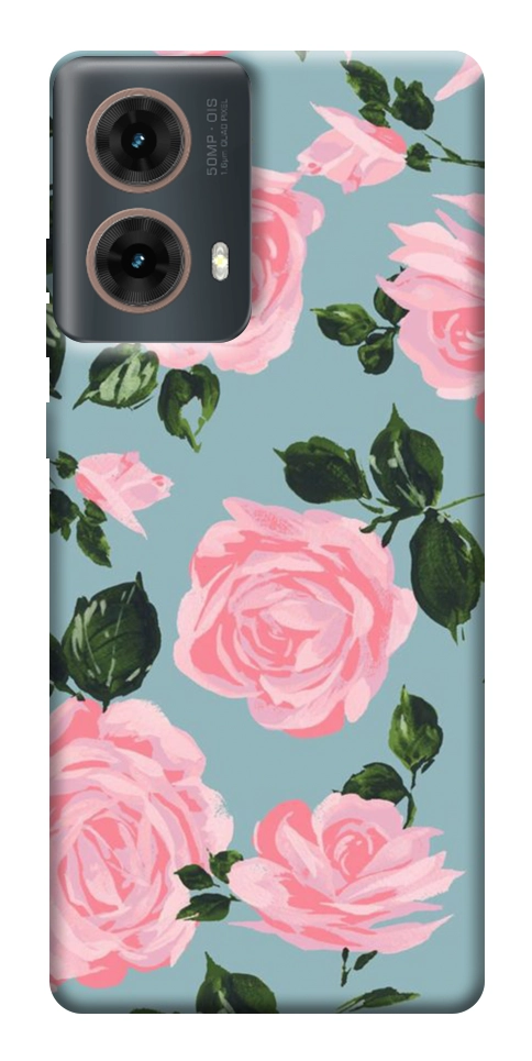 Чохол Рожевий принт для Motorola Moto G85