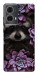 Чохол Єнот у квітах для Motorola Moto G85