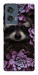 Чехол Енот в цветах для Motorola Edge 50 Fusion