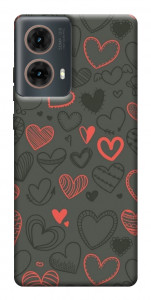 Чохол Милі серця для Motorola Moto G85