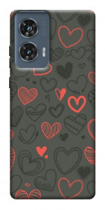Чехол Милые сердца для Motorola Edge 50 Fusion