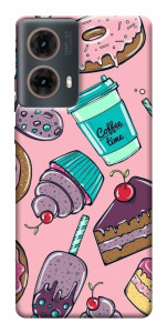 Чехол Coffee time для Motorola Moto G85
