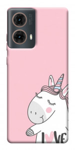 Чехол Unicorn love для Motorola Moto G85