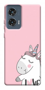 Чехол Unicorn love для Motorola Edge 50 Fusion