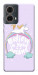 Чехол Believe in your dreams unicorn для Motorola Moto G85