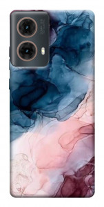 Чехол Розово-голубые разводы для Motorola Moto G85
