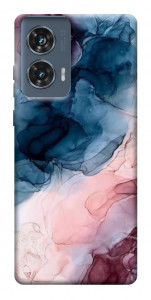 Чехол Розово-голубые разводы для Motorola Edge 50 Fusion