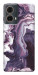 Чехол Красный мрамор для Motorola Moto G85