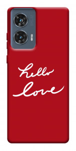 Чехол Hello love для Motorola Edge 50 Fusion