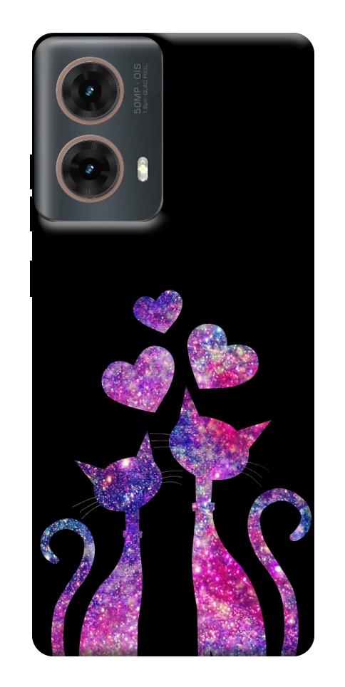 Чехол Космические коты для Motorola Moto G85