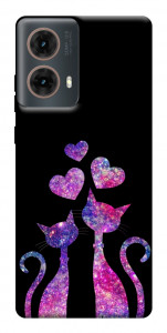 Чехол Космические коты для Motorola Moto G85