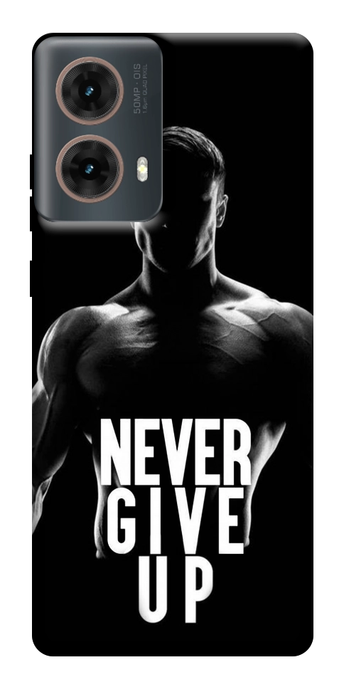Чехол Never give up для Motorola Moto G85