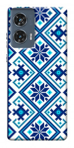 Чехол Синя вишиванка для Motorola Edge 50 Fusion