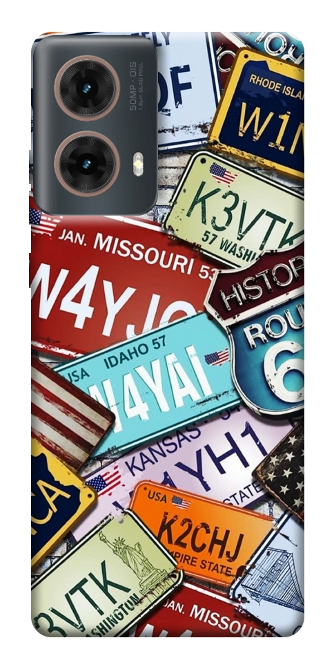 Чехол License plate для Motorola Moto G85