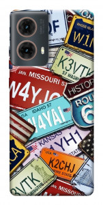 Чехол License plate для Motorola Moto G85