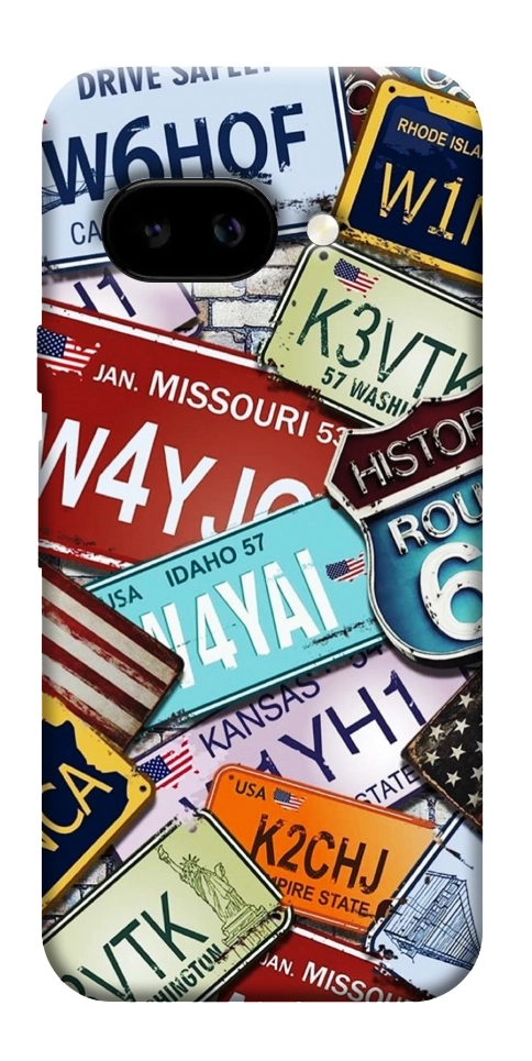 Чехол License plate для Google Pixel 9a