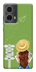 Чехол Travel girl для Motorola Moto G85