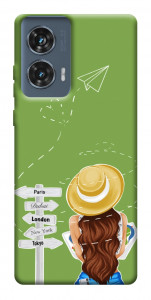Чехол Travel girl для Motorola Edge 50 Fusion