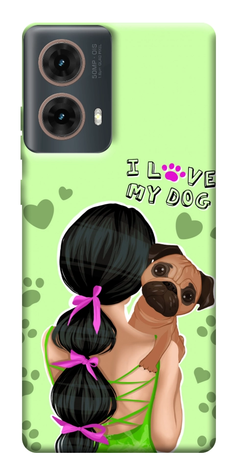Чехол Love my dog для Motorola Moto G85