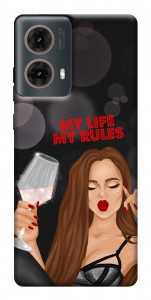 Чехол My life my rules для Motorola Moto G85