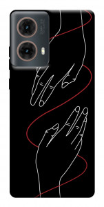 Чехол Плетение рук для Motorola Moto G85