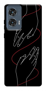 Чехол Плетение рук для Motorola Edge 50 Fusion