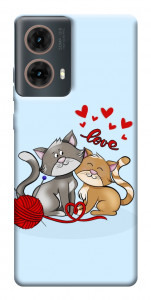 Чехол Два кота Love для Motorola Moto G85