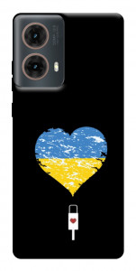 Чехол З Україною в серці для Motorola Moto G85