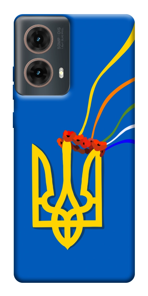 Чехол Квітучий герб для Motorola Moto G85