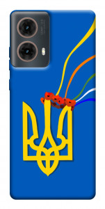 Чехол Квітучий герб для Motorola Moto G85