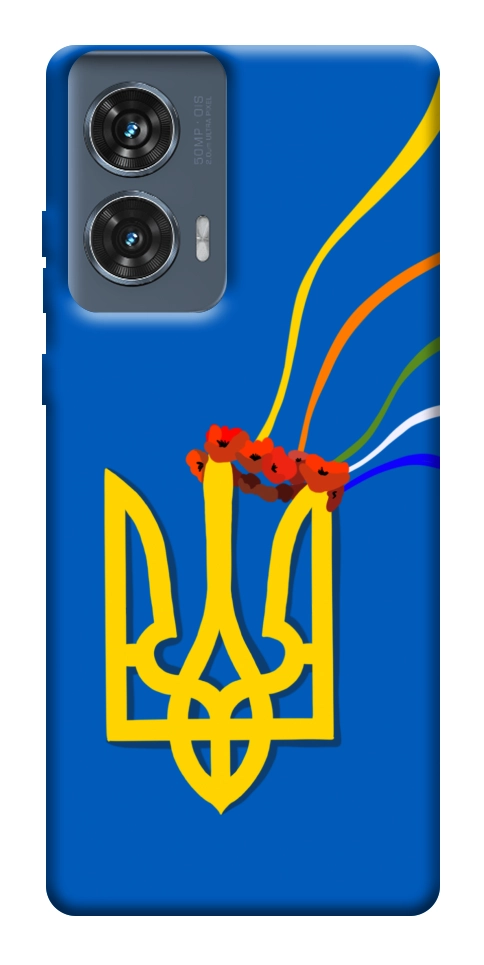 Чехол Квітучий герб для Motorola Edge 50 Fusion