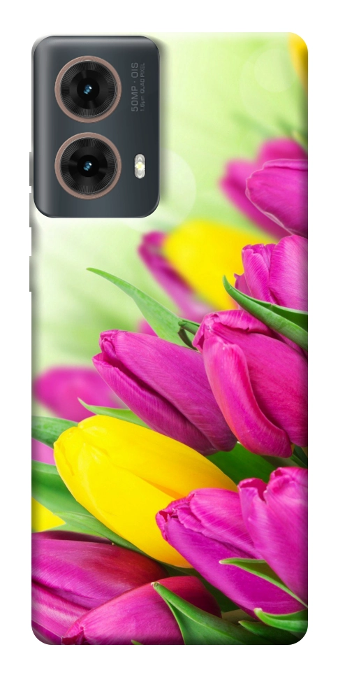 Чехол Красочные тюльпаны для Motorola Moto G85