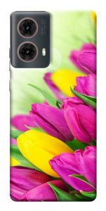 Чехол Красочные тюльпаны для Motorola Moto G85