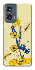 Чехол Українські квіточки для Motorola Edge 50 Fusion