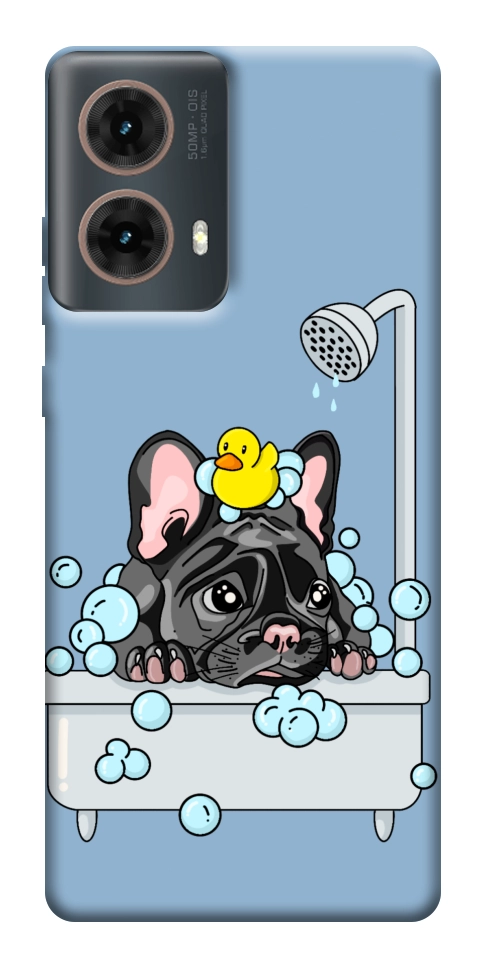 Чехол Dog in shower для Motorola Moto G85
