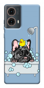Чехол Dog in shower для Motorola Moto G85