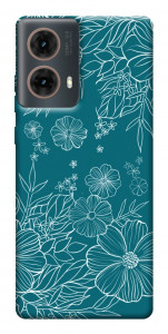 Чехол Botanical illustration для Motorola Moto G85