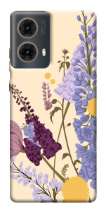 Чехол Flowers art для Motorola Moto G85